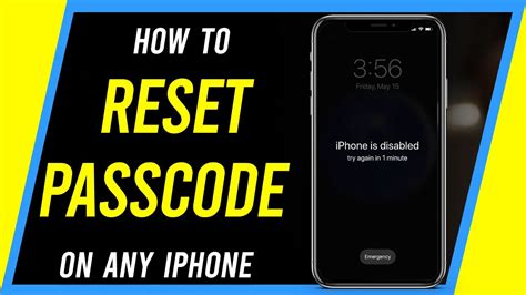 How do I reset my iPhone without a passcode manually?